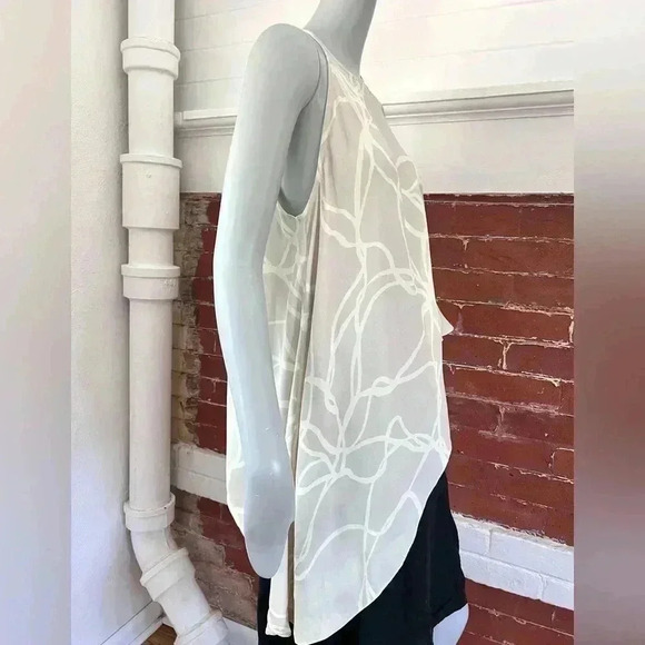 C/MEO Collective  Asymmetrical Tank Top Modern Flowing Blouse - Picture 3 of 11